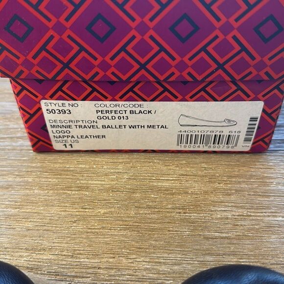 Tory Burch Women's Minnie Travel Ballet Flats with Bag Size 11 - Picture 2 of 8